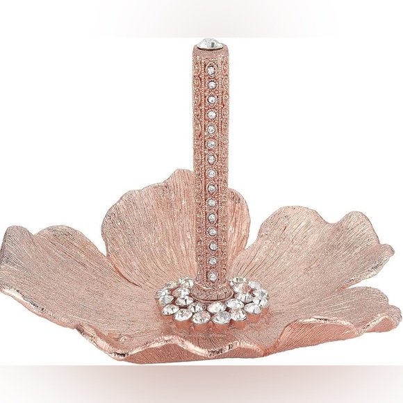 Other - NIB Olivia Riegel Bontanica Crystal Ring Holder Rose Gold